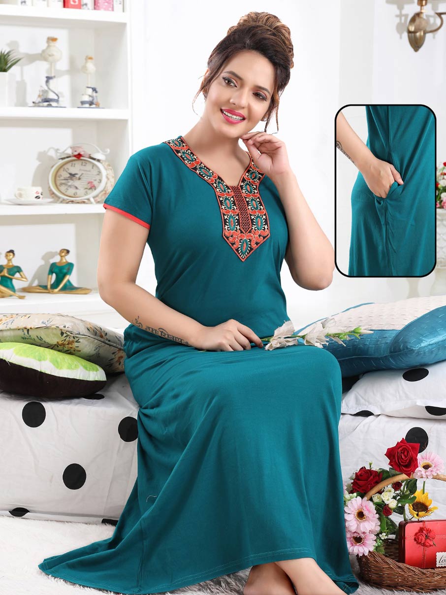 Sinker Gown-2 Sinker Hosiery Nightwear Gown Sinker Gown-2 Sinker Hosiery Nightwear Gown